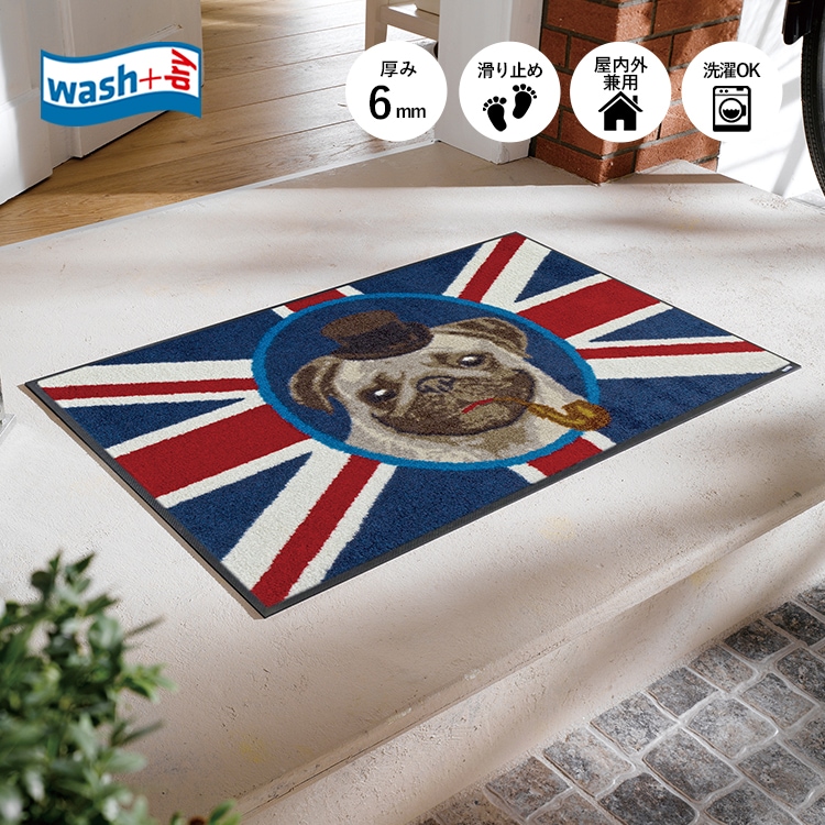 ���إޥå� wash+dry(�����å��� ����� �ɥ饤) British Pug 50��75cm