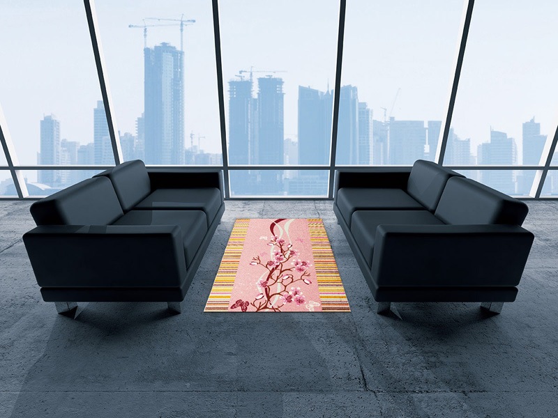 �ڼ��������۸��إޥåȡ����ե����ѥޥå� Office & Decor Cherry Road / �����꡼������ 145��200cm