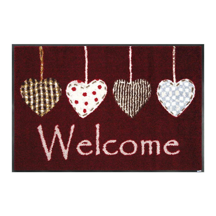 ���إޥå� wash+dry(�����å��� ����� �ɥ饤) Cottage Hearts /Cottage Hearts red 50��75cm