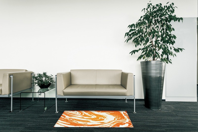�ڼ��������۸��إޥåȡ����ե����ѥޥå� Office & Decor Orange marble / ����󥸥ޡ��֥� 120��160cm