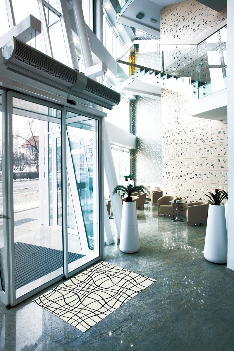 �ڼ��������۸��إޥåȡ����ե����ѥޥå� Office & Decor Linie / �꡼�˥� 145��200cm