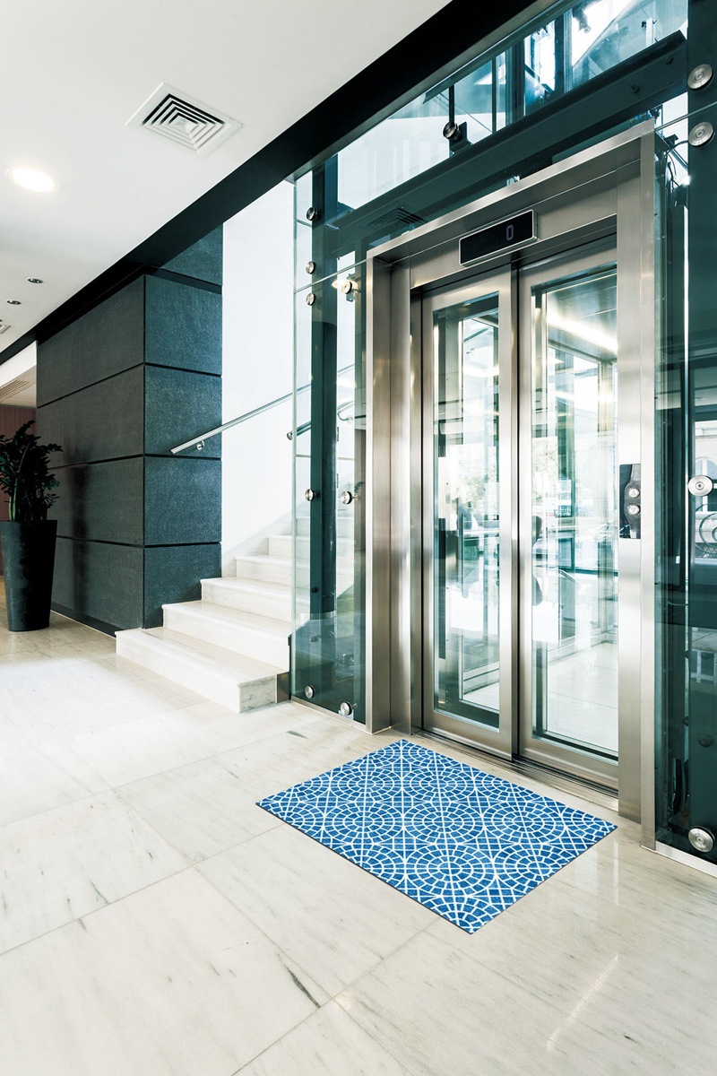 �ڼ��������۸��إޥåȡ����ե����ѥޥå� Office & Decor Aqua / ������ 145��200cm