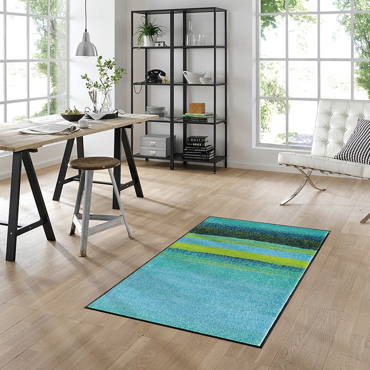 ���إޥå� wash+dry(�����å��� ����� �ɥ饤) Medley acqua / beige 75��120cm