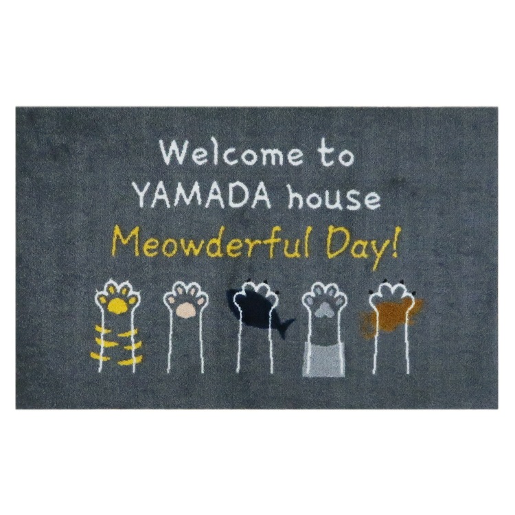 kanvasڼۥꥸʥ̾츼إޥå Welcome to MY house gray 5080cm