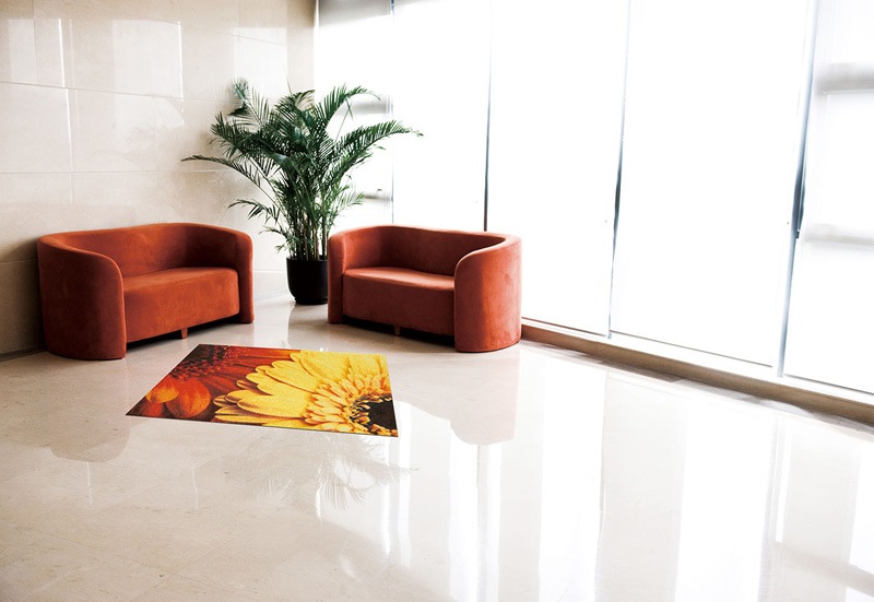 �ڼ��������۸��إޥåȡ����ե����ѥޥå� Office & Decor Gerbera / �����٥�  90��120cm