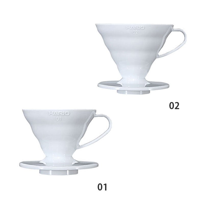 HARIO (ハリオ) コーヒードリッパー V60 透過ドリッパー ホワイト