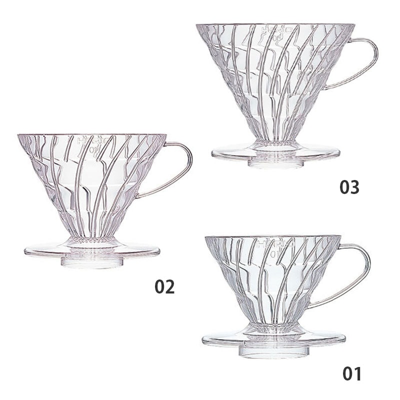 HARIO (ハリオ) コーヒードリッパー V60 透過ドリッパー クリア