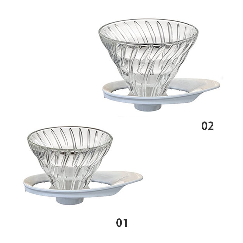 HARIO (ハリオ) コーヒードリッパー V60 耐熱ガラス透過ドリッパー ホワイト