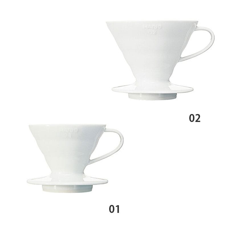 HARIO (ハリオ) コーヒードリッパー V60 透過ドリッパー セラミック ホワイト