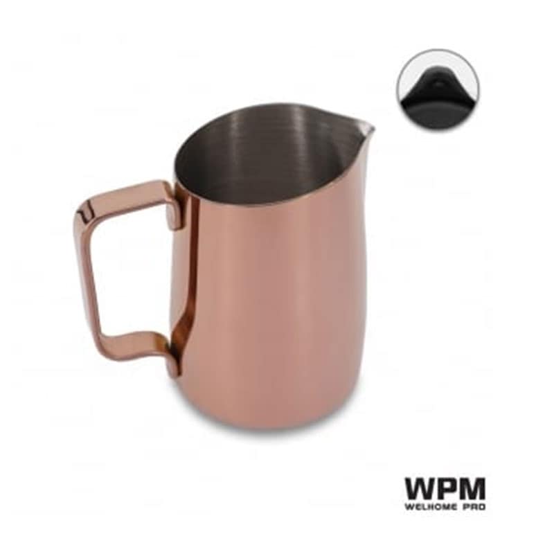 WPM (ダブリューピーエム) ミルクピッチャー HC7107BZ 450cc シャープスパウト ローズゴールド