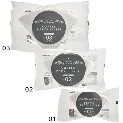 HARIO (ハリオ) ペガサスコーヒーペーパーフィルター W 100枚