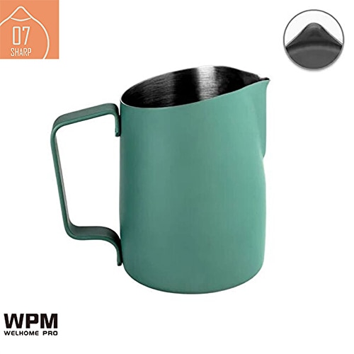 WPM (ダブリューピーエム) ミルクピッチャー HC7107FG 450mL シャープスパウト フォレストグリーン