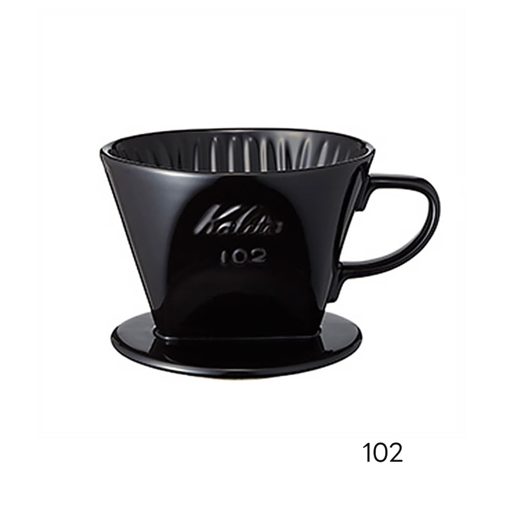 Kalita (カリタ) 陶器製コーヒードリッパー ロト (ブラック