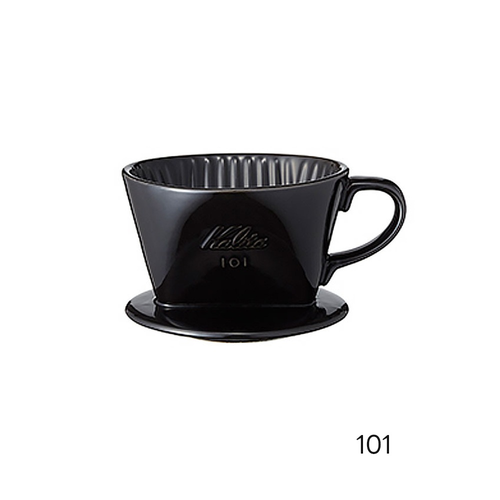 Kalita (カリタ) 陶器製コーヒードリッパー ロト (ブラック