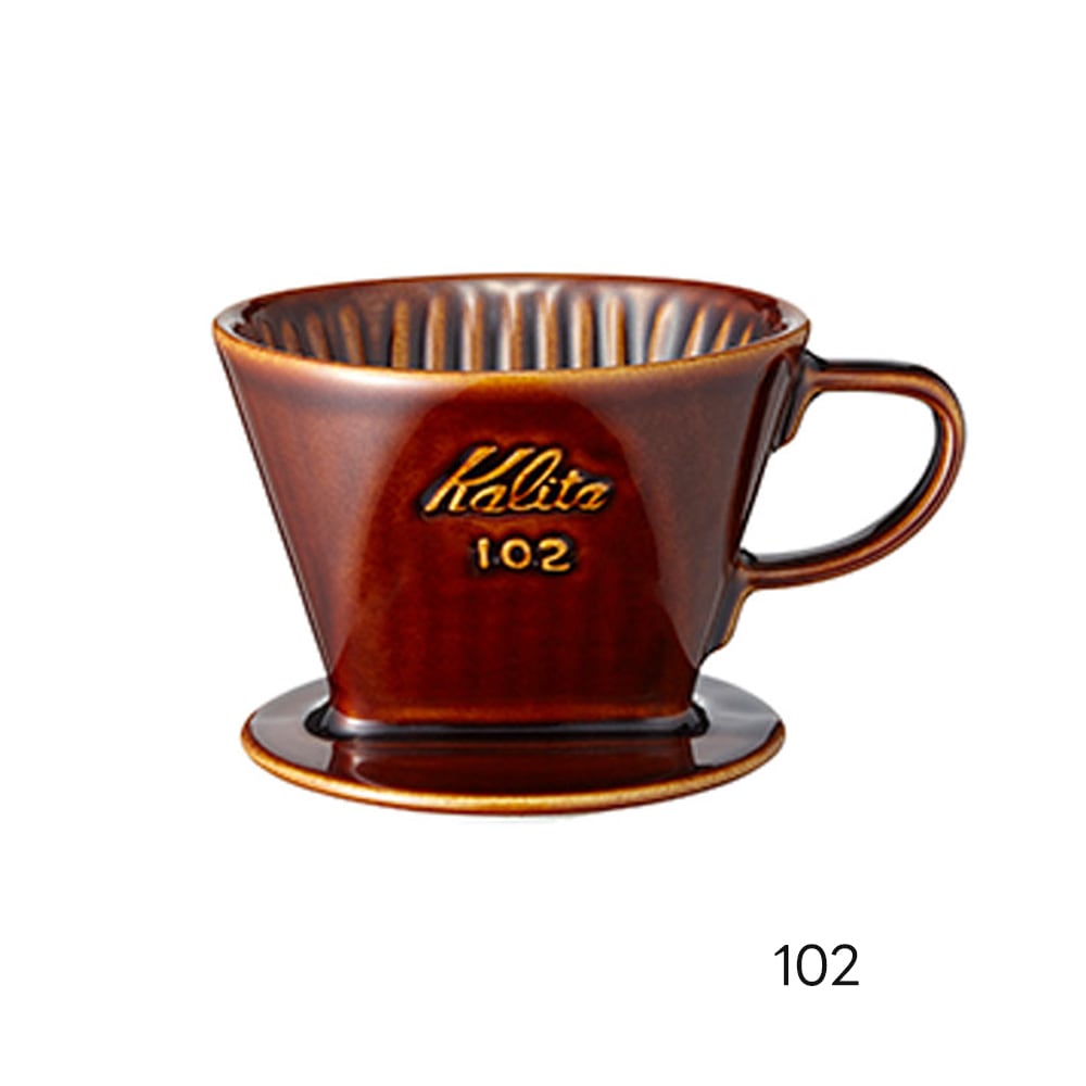 陶製ブラウンコーヒードリッパー Kalita 陶器製コーヒードリッパー ロトブラウン ｜家具