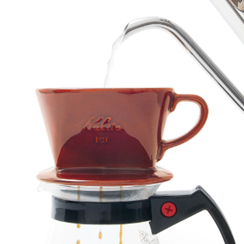 Kalita (カリタ) 陶器製コーヒードリッパー ロト (ブラウン