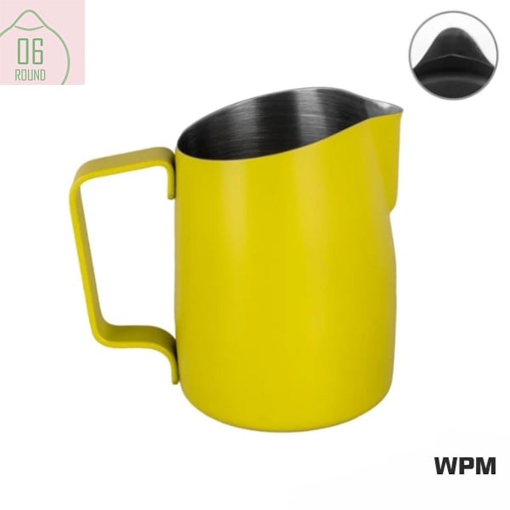 WPM (ダブリューピーエム) ミルクピッチャー HC7106LG 450mL ラウンドスパウト ライムグリーン