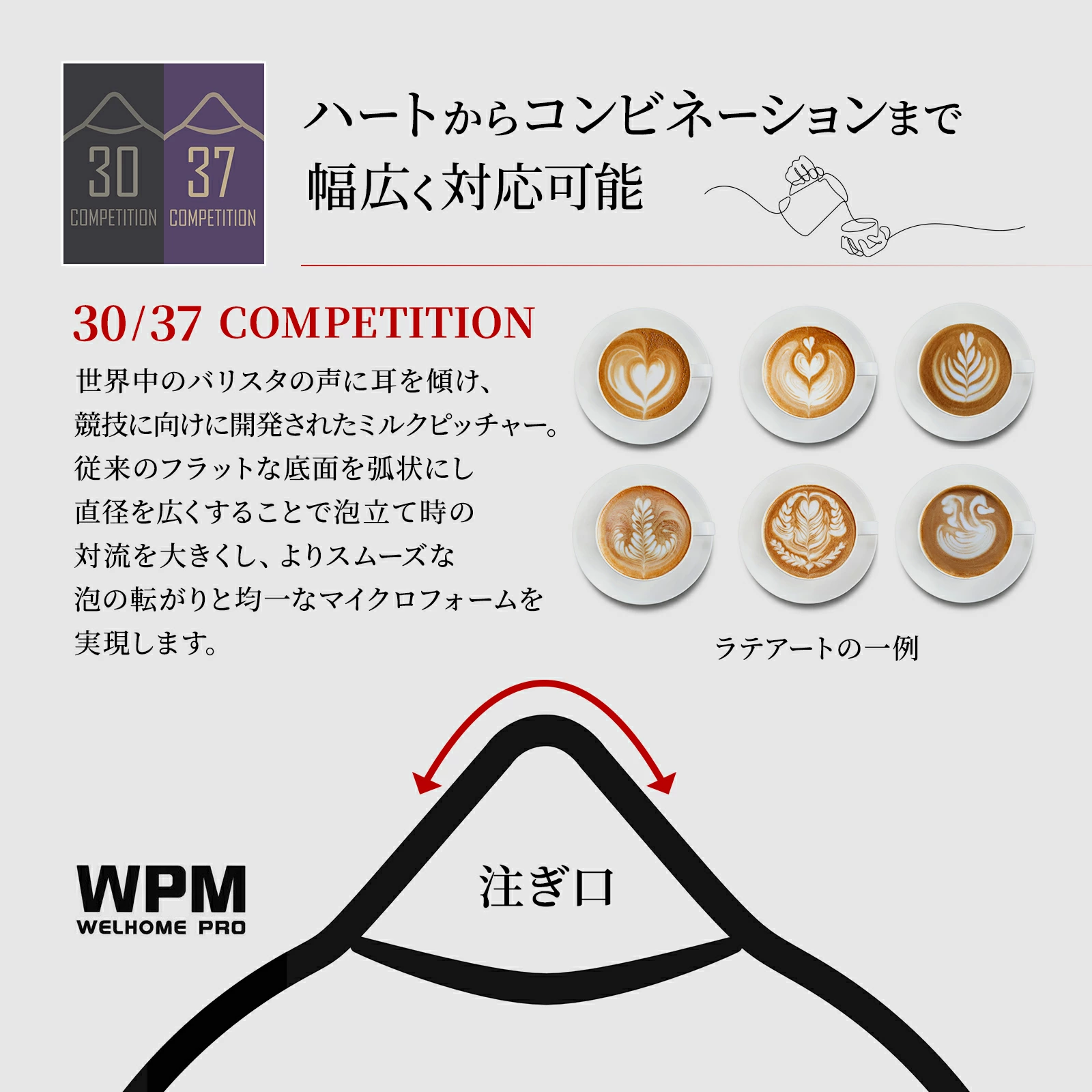 WPM (ダブリューピーエム) コンペティション ミルクピッチャー