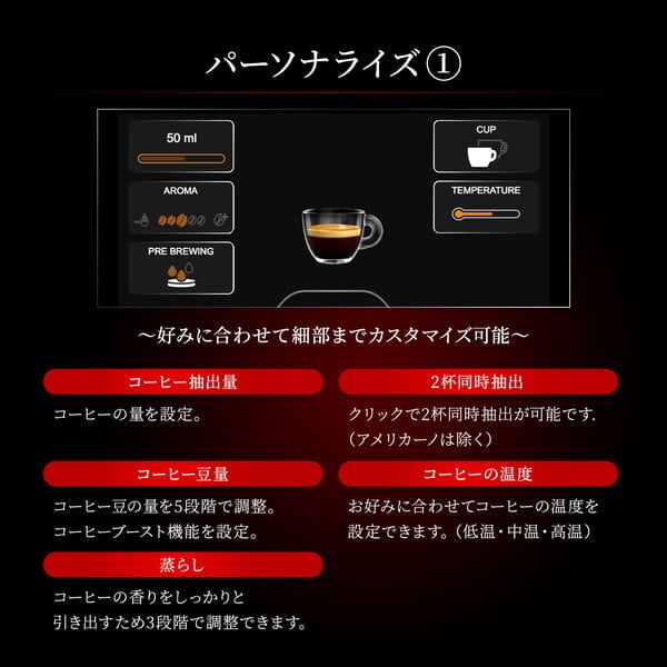 GAGGIA (ガジア) ACCADEMIA GLASS (アカデミアクラス) 家庭用全自動エスプレッソマシン 全自動コーヒーマシン