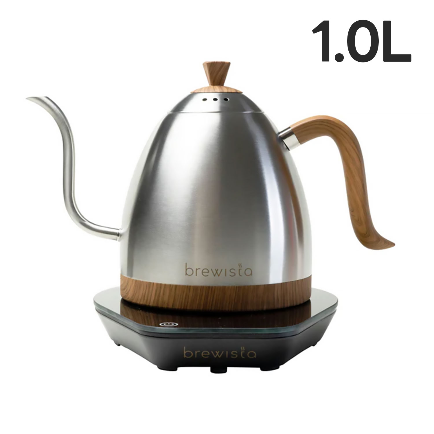 【2024年モデル】Brewista (ブリューイスタ) アルティザングースネック バリアブルケトル 1.0L ステンレススチール
