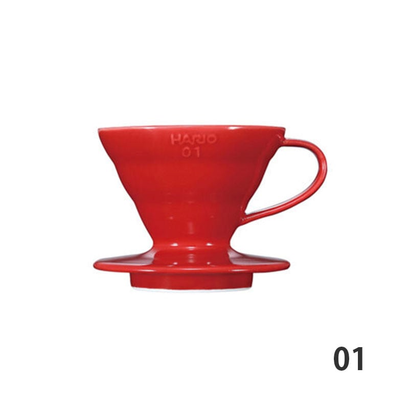 HARIO (ハリオ) コーヒードリッパー V60 透過ドリッパー セラミック レッド