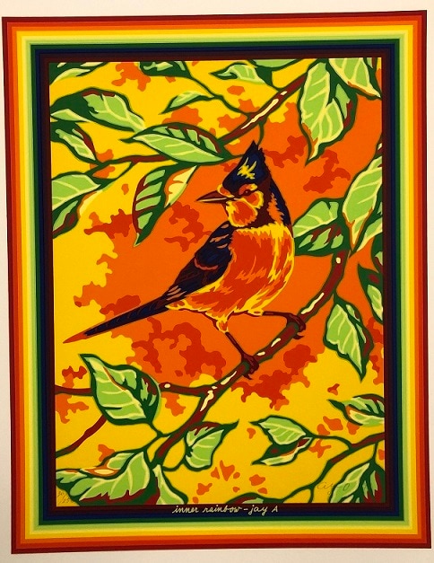 版画 : 靉嘔  :  Innner Rainbow ・jay A