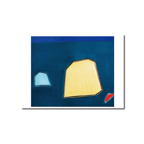 花田 和治　ポストカード《海と岩》