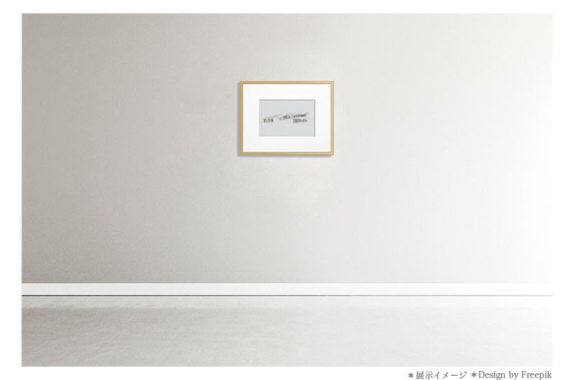 建築家 隈研吾作品  オリジナル版画   　             「野鳥の森山荘/Roof Birds」