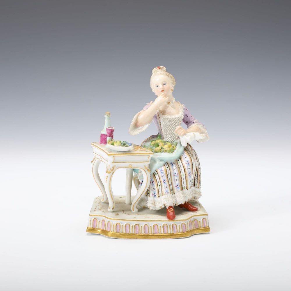 ✤1924年以前マイセン(Meissen)フィギュリン『五感の寓意(味覚)』 ✤1924年以前マイセン(Meissen)フィギュリン『五感の寓意(味覚)』 味覚