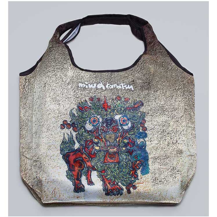 小松美羽　エコバッグ「阿獅子三形態 / GOLD」