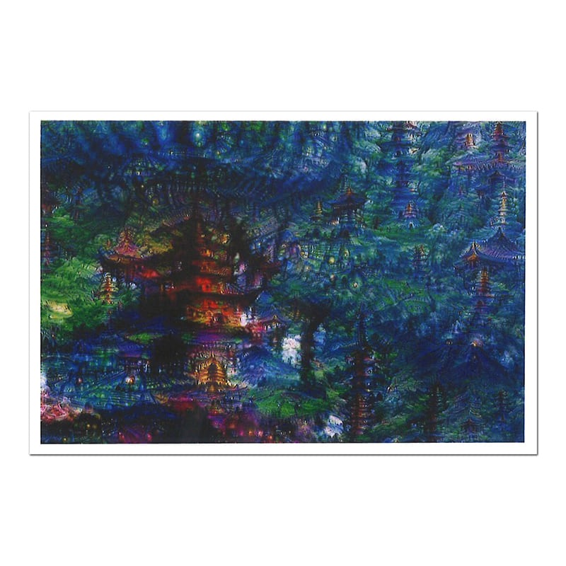 マイク・タイカ 〈仏塔の数々〉 ポストカード