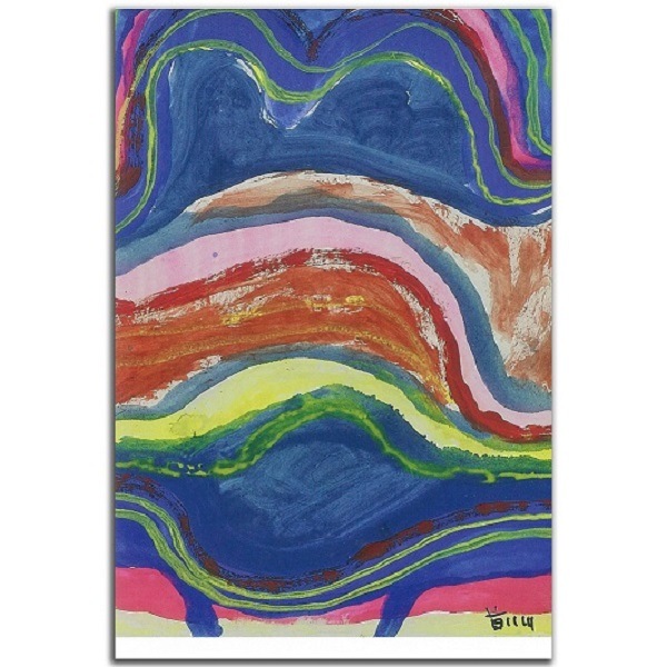 前川強　具体カードボックス用はがき作品（5）