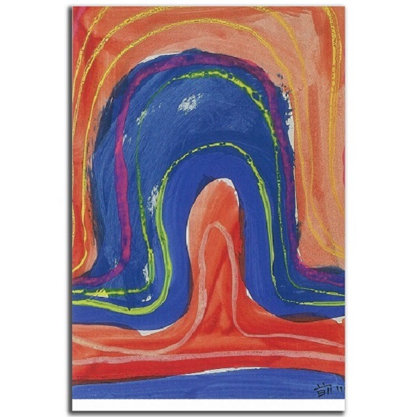 前川強　具体カードボックス用はがき作品（6）