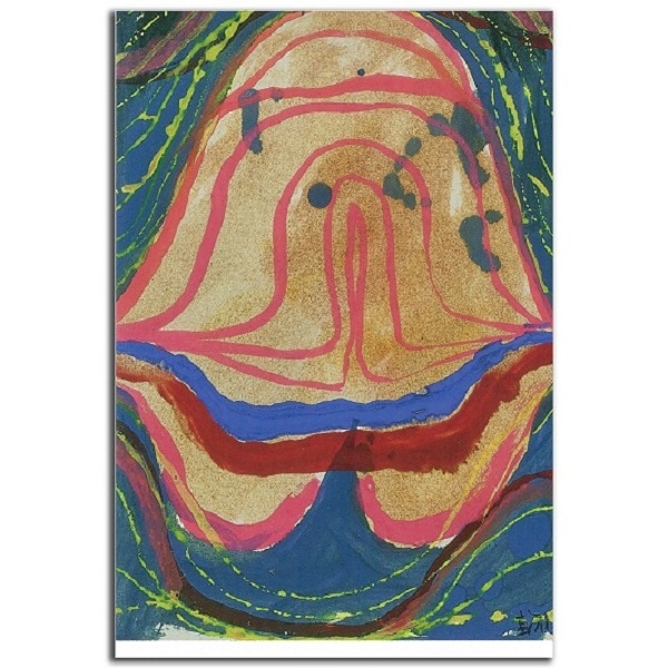 前川強　具体カードボックス用はがき作品（9）