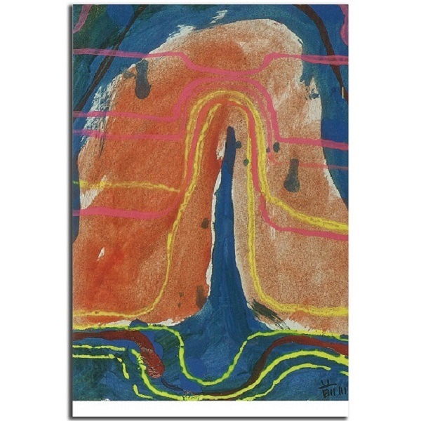 前川強　具体カードボックス用はがき作品（10）