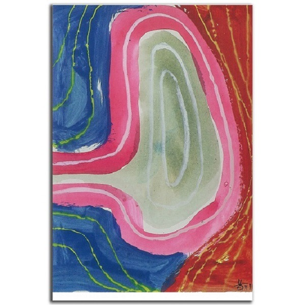 前川強　具体カードボックス用はがき作品（11）