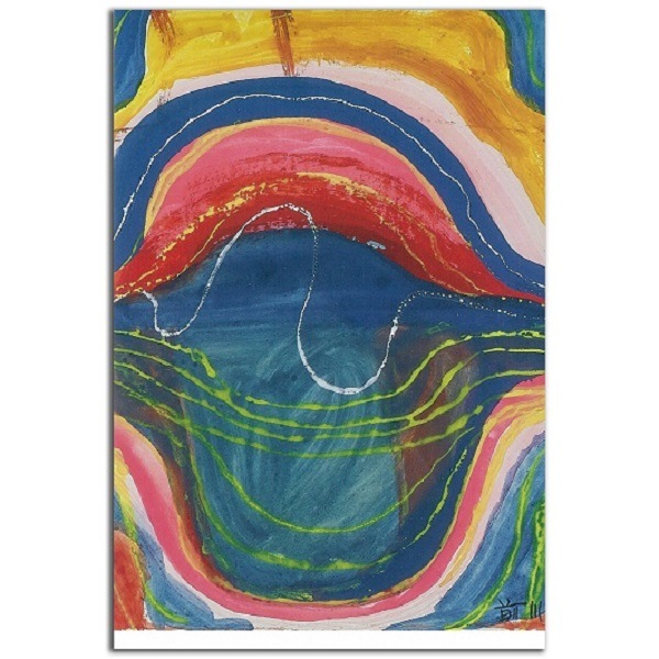 前川強　具体カードボックス用はがき作品（12）