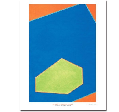 花田和治 アートポスター「海と岩」 展覧会記念特別制作（B2サイズ・額