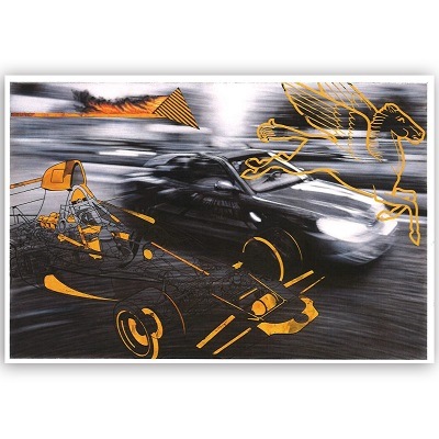 Ronald Ventura　ポストカード《無題》（車）