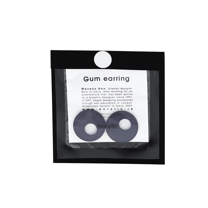 ラウンド用品・アクセサリー hiro acrylic|2109 earring parts long oval (GL) イヤリングパーツ