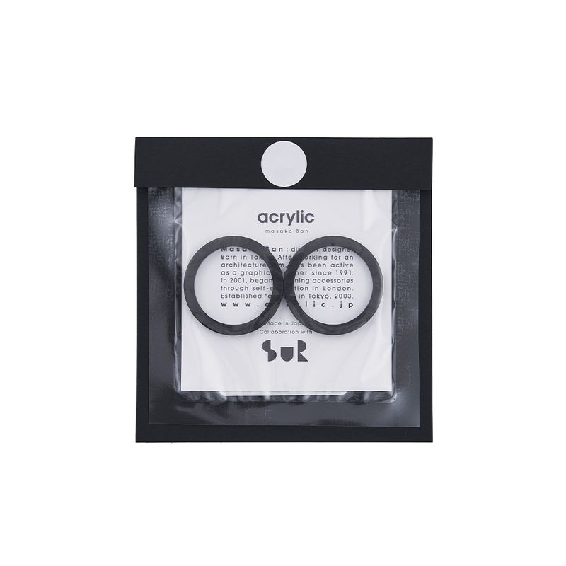 acrylic｜2191 TSUGI 3 (SB) earring parts イヤリングパーツ サークル