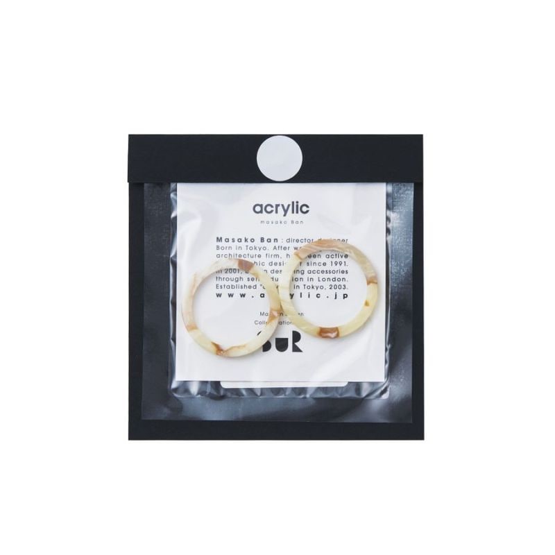 カラクリ パーツセット acrylic｜2109 earring parts long oval (GL) イヤリングパーツ ロング