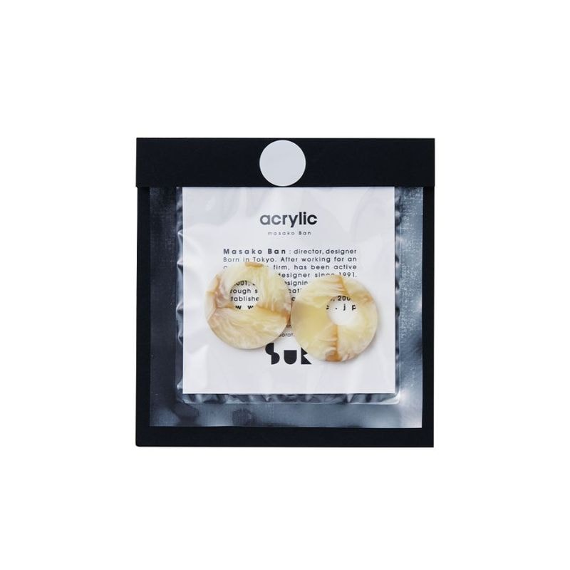 acrylic｜2191 TSUGI 3 (SB) earring parts イヤリングパーツ サークル