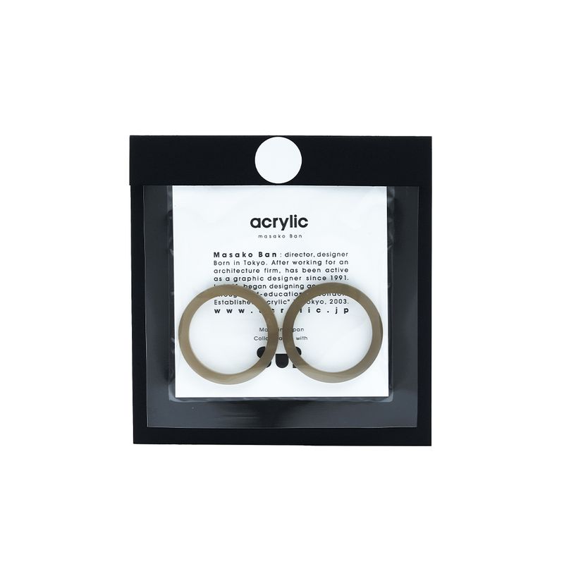 acrylic｜2026 earring parts (PWH) イヤリングパーツ サークル