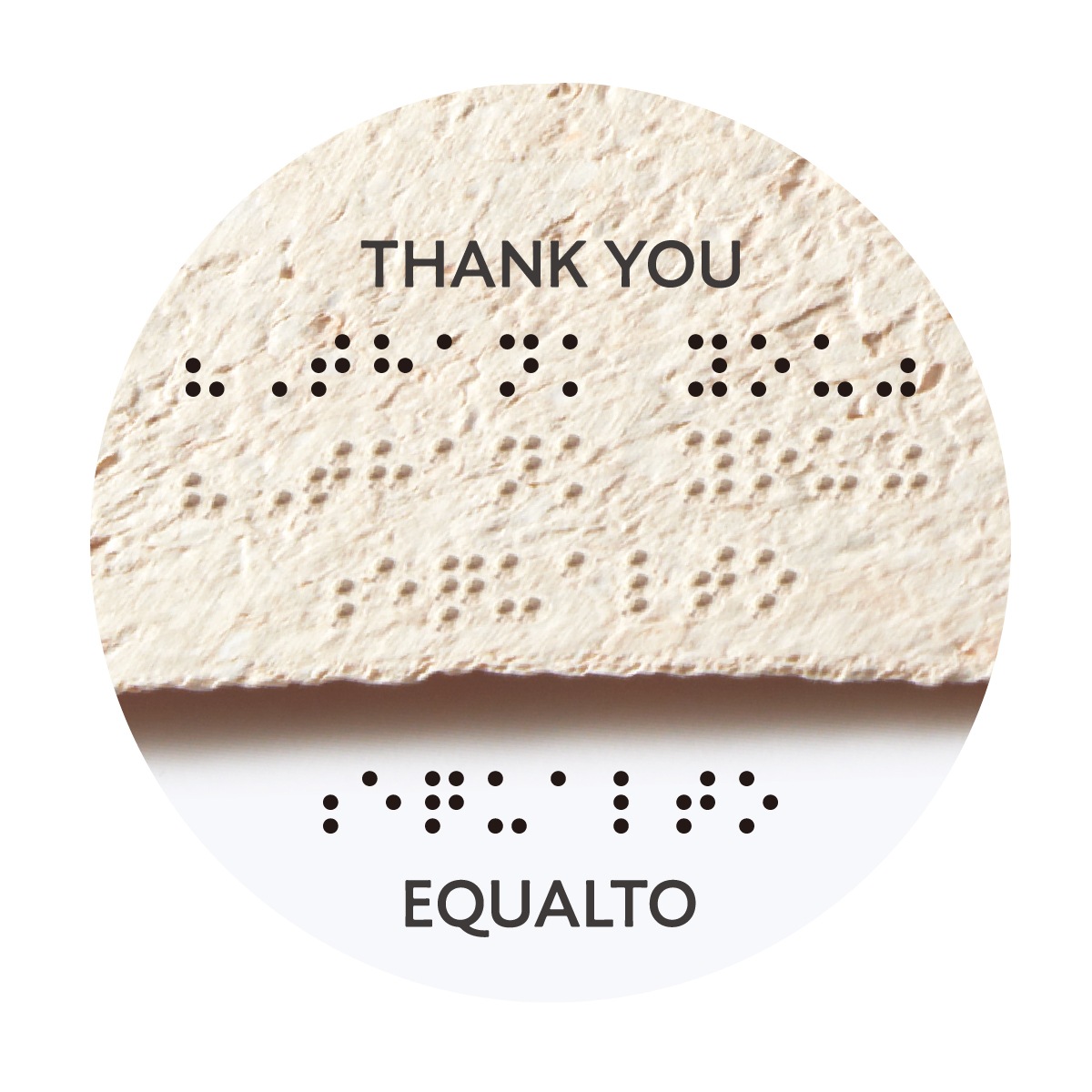 equalto｜ブライユメッセージカード M | KONCENT Web shop