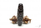 【至純天珠　4Aランク　二十一眼天珠　約40mm×12mm】【2】【メール便不可】|潜在能力|4Aランク 至純天珠（しじゅんてんじゅ）