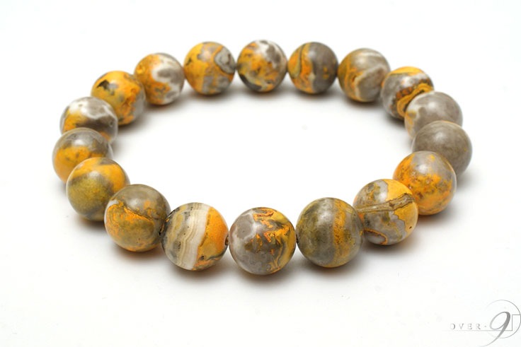 バンブルビージャスパー ブレスレット 11.5mm～11.9mm ライム