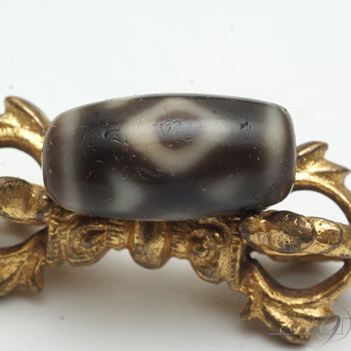 現物限り】【老礦天珠 金剛三眼天珠 金剛 三眼天珠 約20mm×10mm