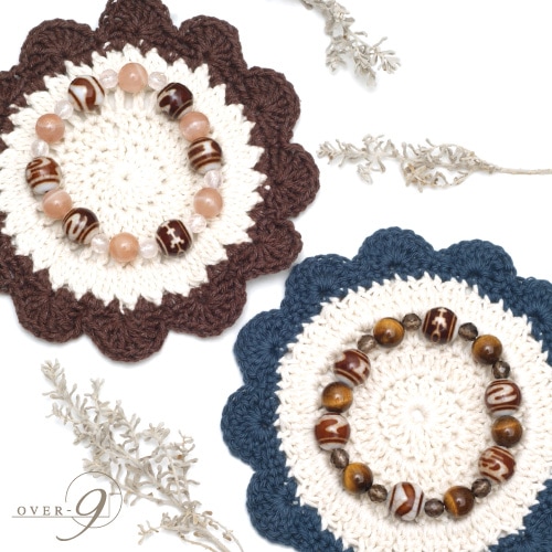 ユッキー瑪瑙龍眼天珠+タイガーアイ　ブレスレット　9-90 ユッキー様専用瑪瑙龍眼天珠+タイガーアイ ブレスレット 9-90