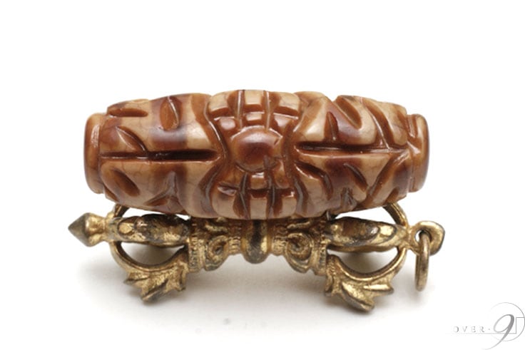 【一点限り】 上肯九眼天珠、玉髄龍紋珠（八大菩薩梵字刻印、四神獣刻印）のブレス 一点限り】 上肯九眼天珠、玉髄龍紋珠（八大菩薩梵字刻印、